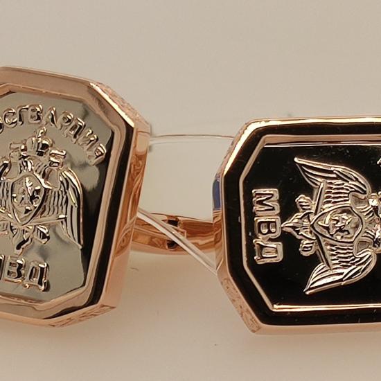 Запонки из золота 585 пробы