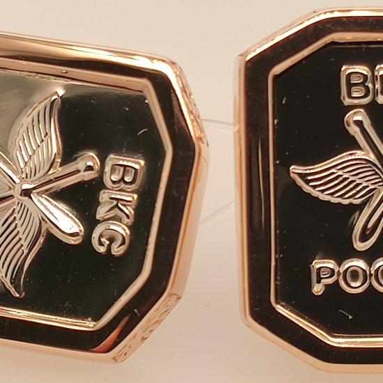 Запонки из золота 585 пробы