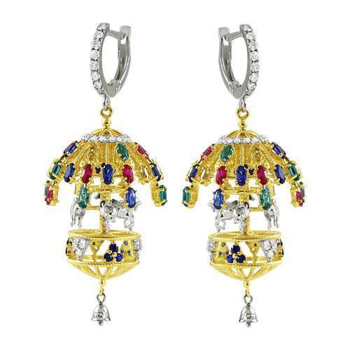 Серьги из золота 585 пробы 12-0002