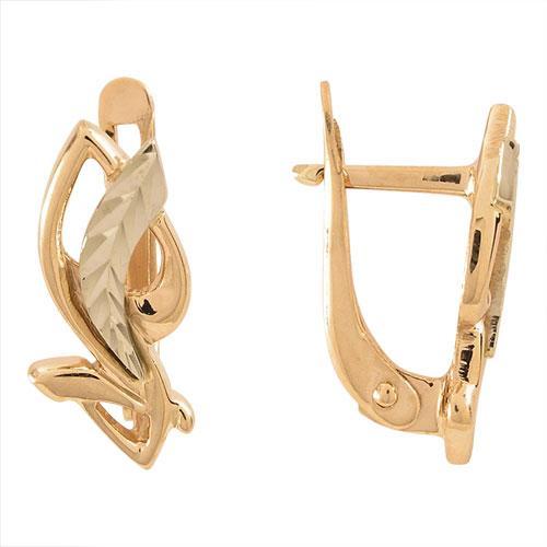 Серьги из золота 585 пробы 22-0001
