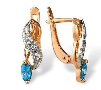 Серьги из золота 585 пробы 32-0048