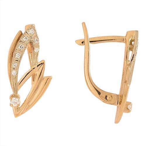 Серьги из золота 585 пробы 32-0068