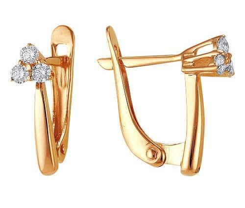 Серьги из золота 585 пробы 32-0114 Серьги из золота 585 пробы 32-0114