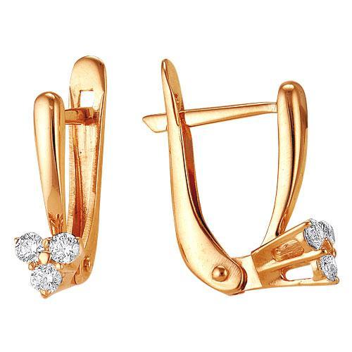 Серьги из золота 585 пробы 32-0121 Серьги из золота 585 пробы 32-0121