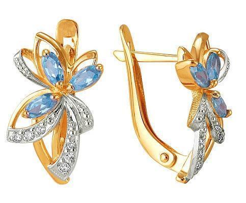 Серьги из золота 585 пробы 32-0132