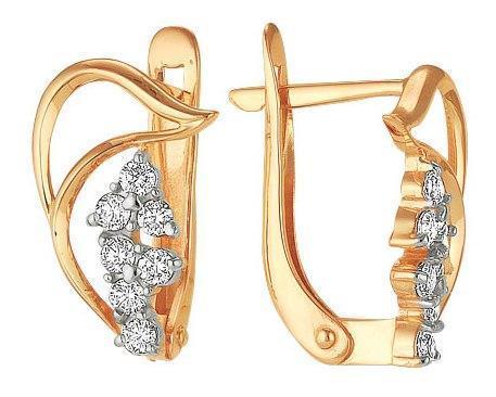 Серьги из золота 585 пробы 32-0137