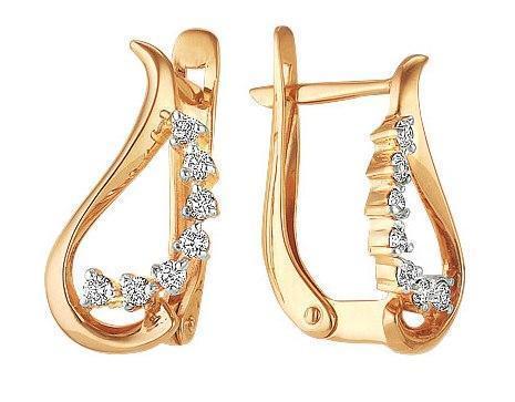 Серьги из золота 585 пробы 32-0140