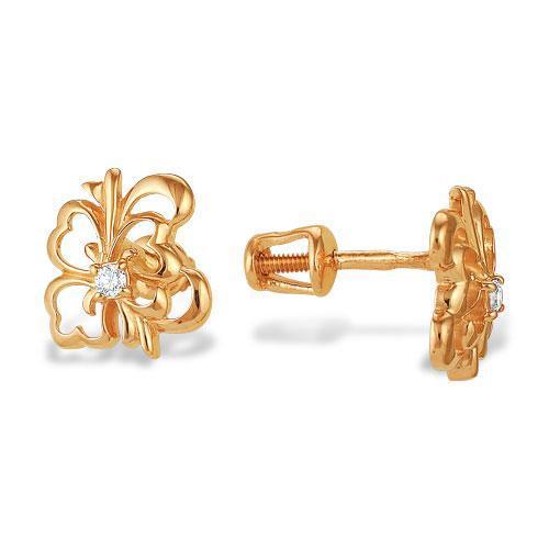 Серьги из золота 585 пробы 32-0148