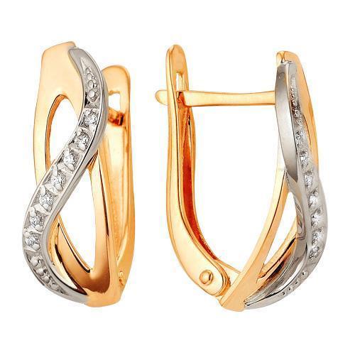 Серьги из золота 585 пробы 32-0184 Серьги из золота 585 пробы 32-0184
