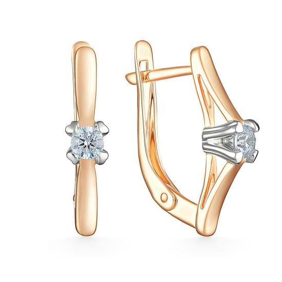 Серьги из золота 585 пробы 32-0204 Серьги из золота 585 пробы 32-0204