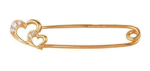 Брошь из золота 585 пробы 34-0002 Брошь из золота 585 пробы 34-0002