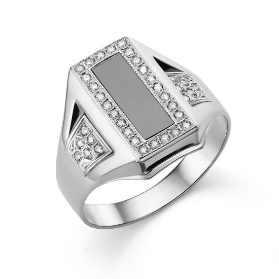 Печатка из серебра 925 пробы 41-0076-s