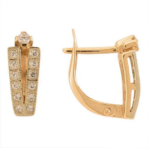 Серьги из золота 585 пробы 42-0033 Серьги из золота 585 пробы 42-0033