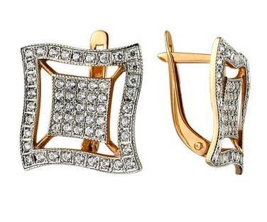 Серьги из золота 585 пробы 42-0083 Серьги из золота 585 пробы 42-0083