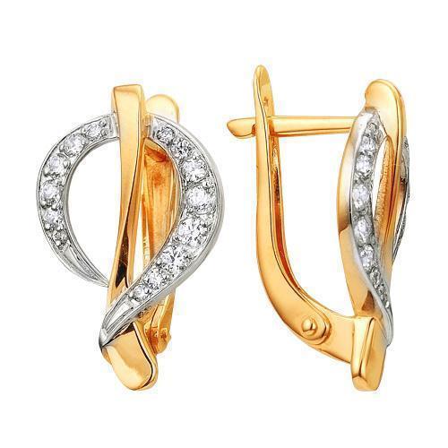 Серьги из золота 585 пробы 42-0101 Серьги из золота 585 пробы 42-0101