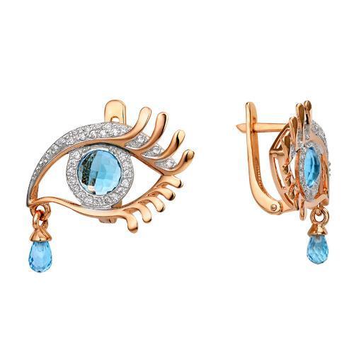 Серьги из золота 585 пробы 42-0106