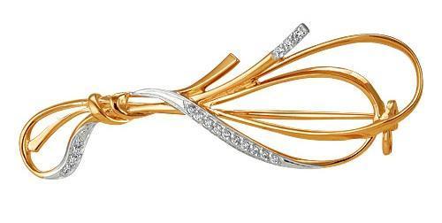 Брошь из золота 585 пробы 44-0005 Брошь из золота 585 пробы 44-0005