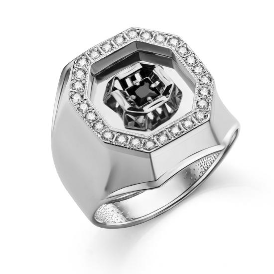 Печатка из серебра 925 пробы 51-0026-s