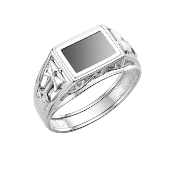 Печатка из серебра 925 пробы 51-0078-s