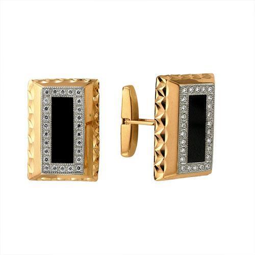 Запонки из золота 585 пробы 59-0001