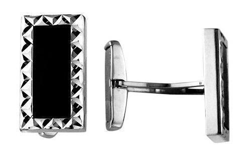 Запонки из серебра 925 пробы 59-0003-s