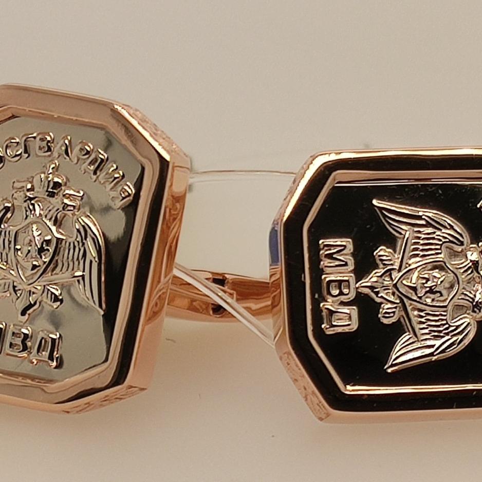 Запонки из золота 585 пробы