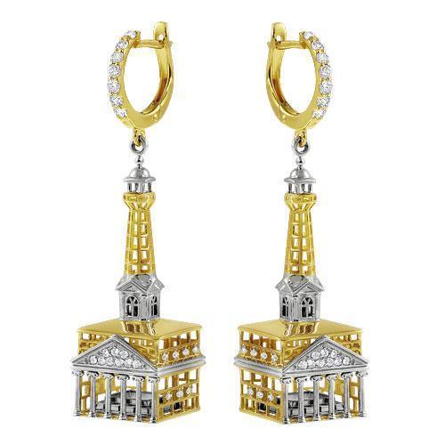 Серьги из золота 585 пробы 12-0001