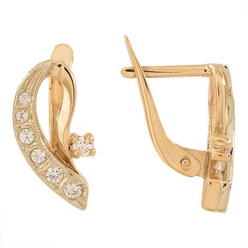 Серьги из золота 585 пробы 32-0084 Серьги из золота 585 пробы 32-0084