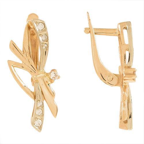Серьги из золота 585 пробы 32-0086 Серьги из золота 585 пробы 32-0086