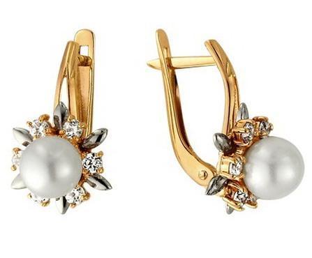 Серьги из золота 585 пробы 32-0102