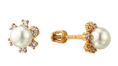 Серьги из золота 585 пробы 32-0103