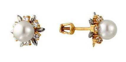 Серьги из золота 585 пробы 32-0104