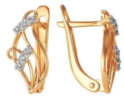 Серьги из золота 585 пробы 32-0142 Серьги из золота 585 пробы 32-0142