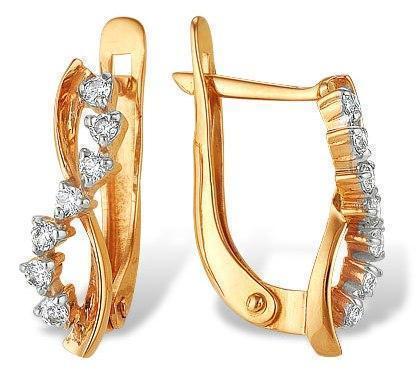 Серьги из золота 585 пробы 32-0157