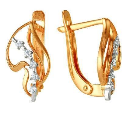 Серьги из золота 585 пробы 32-0159