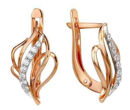 Серьги из золота 585 пробы 32-0161