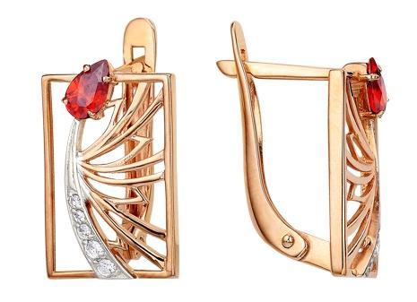 Серьги из золота 585 пробы 32-0162
