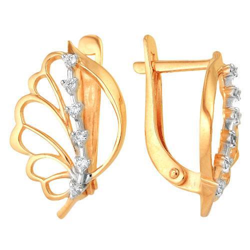 Серьги из золота 585 пробы 32-0166