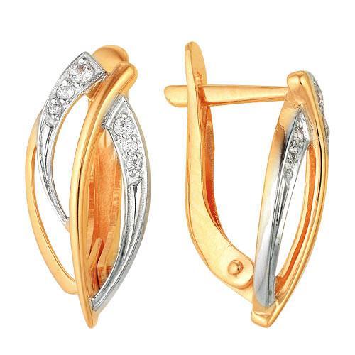 Серьги из золота 585 пробы 32-0167 Серьги из золота 585 пробы 32-0167