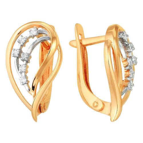 Серьги из золота 585 пробы 32-0171 Серьги из золота 585 пробы 32-0171