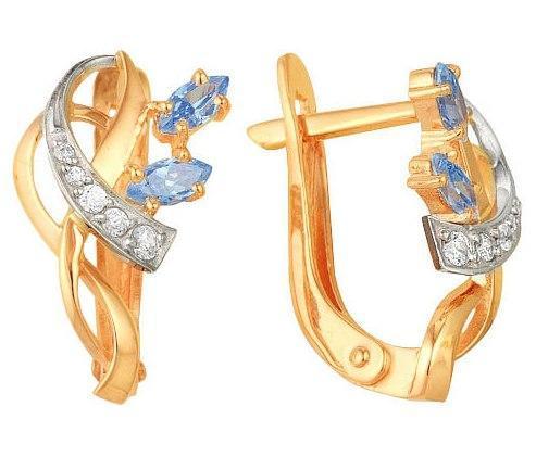 Серьги из золота 585 пробы 32-0174