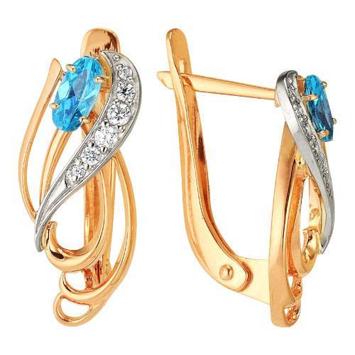 Серьги из золота 585 пробы 32-0177