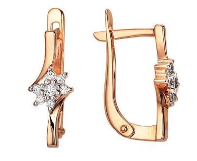 Серьги из золота 585 пробы 32-0192 Серьги из золота 585 пробы 32-0192