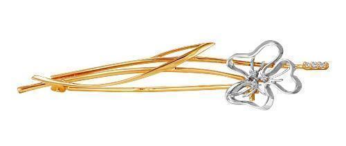 Брошь из золота 585 пробы 34-0010