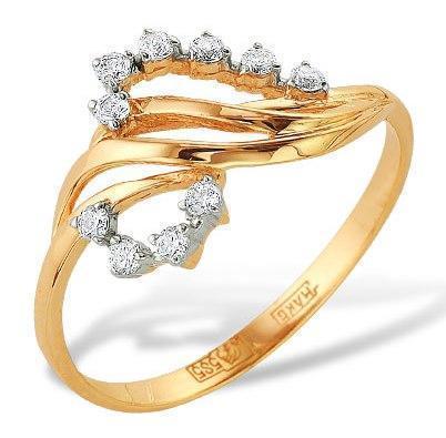 Кольцо из золота 585 пробы 41-0130 Кольцо из золота 585 пробы 41-0130