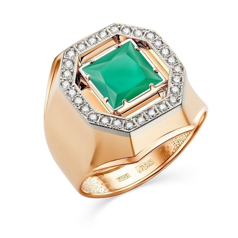 Печатка из золота 585 пробы 41-0150-О