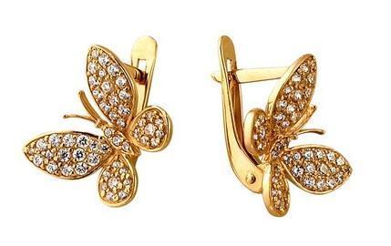 Серьги из золота 585 пробы 42-0020