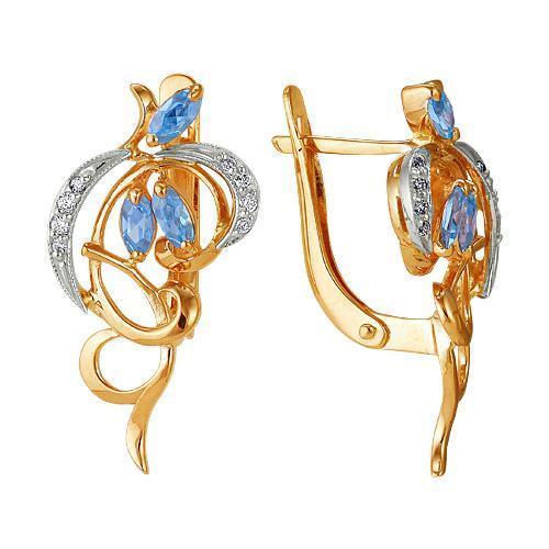 Серьги из золота 585 пробы 42-0055