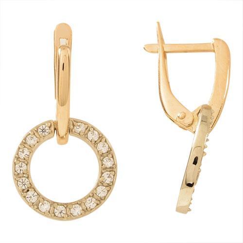 Серьги из золота 585 пробы 42-0076