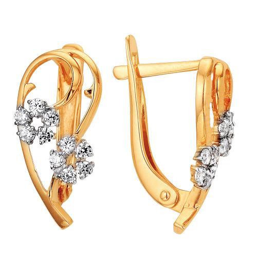 Серьги из золота 585 пробы 42-0100